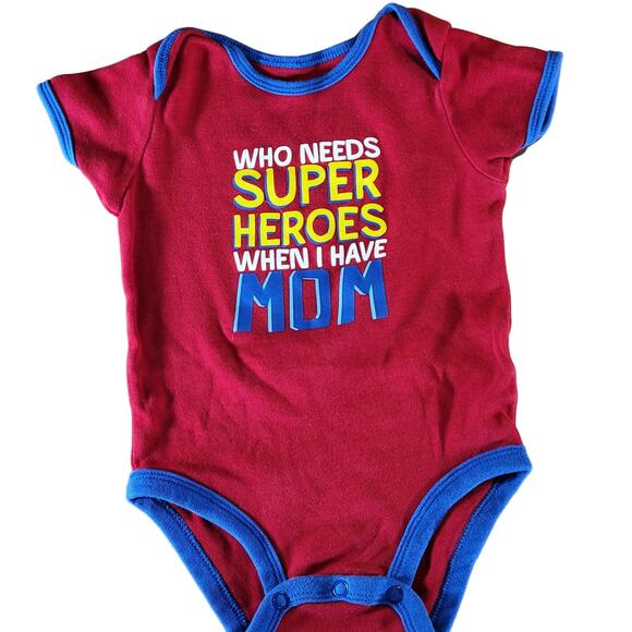 Lot of 9 Baby Boy Clothes 6M One Piece Bodysuits Pants Overalls Graphic Tees - Picture 8 of 16